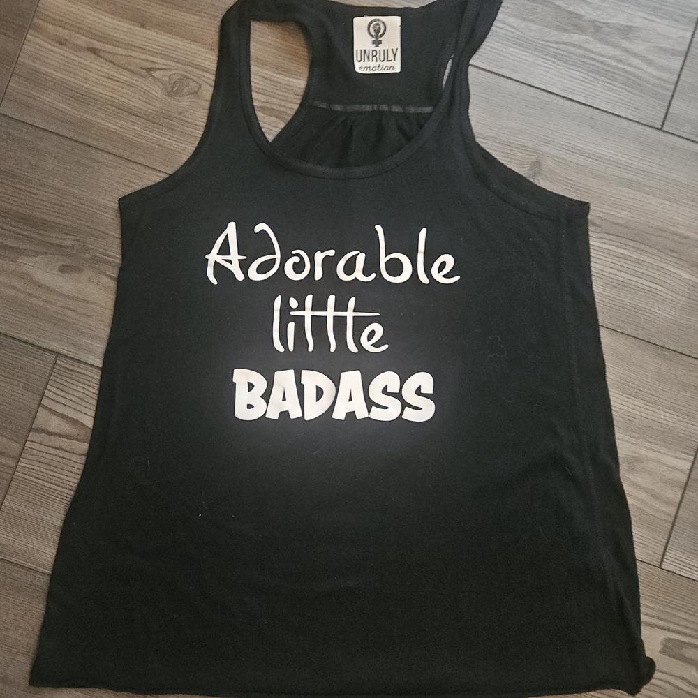 Black Graphic Tank Top